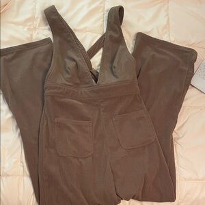 Brown Corduroy Jumpsuit